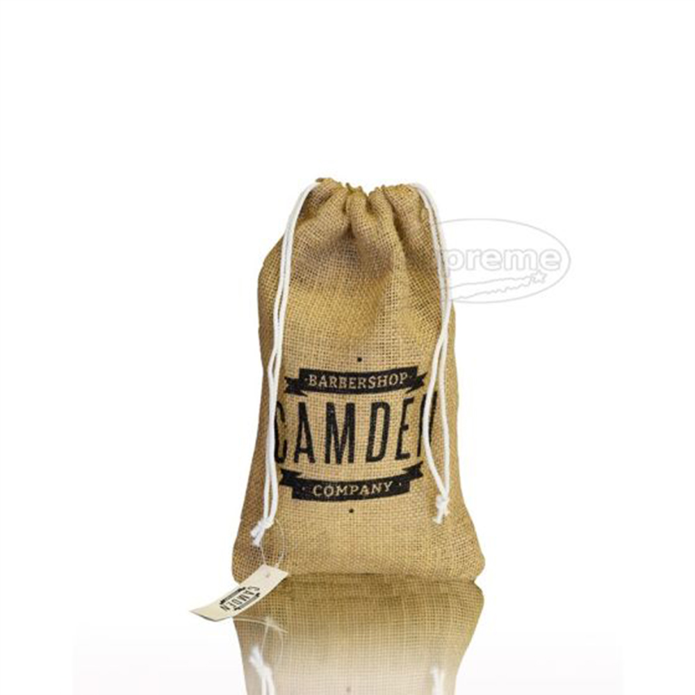 Custom Printed Small Natural Drawstring Jute Tote Bags