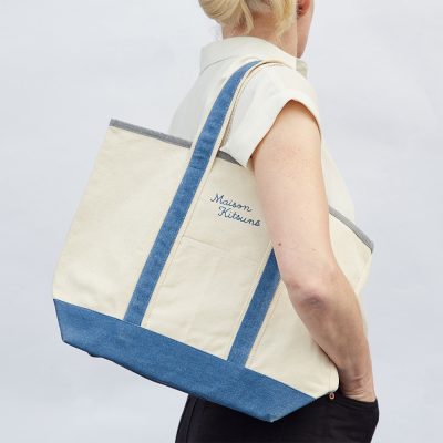 natural-canvas-beach-bag-with-colored-shoulder-straps-for-wholesale
