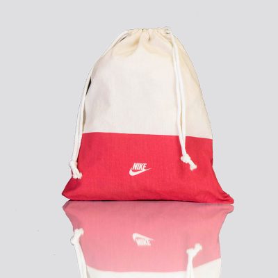 natural cotton nike drawstring bag