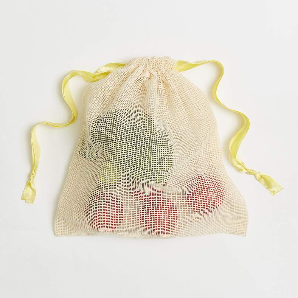 Reusable Cotton Mesh Produce Bags - 100% Organic Cotton, Durable, Doub -  Clean Water Mill