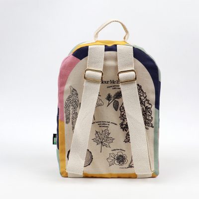 colouring green tree badge children canvas backpack from Supreme Creations US